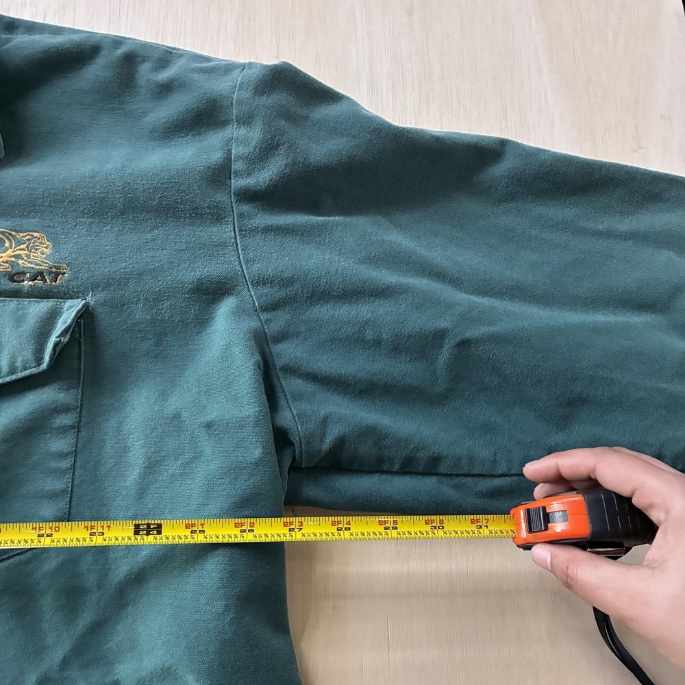 Vintage 90s Codet Shirt Mens 2XL Green Flannel Long Sleeve Button Up Arctic Cat - Picture 5 of 7